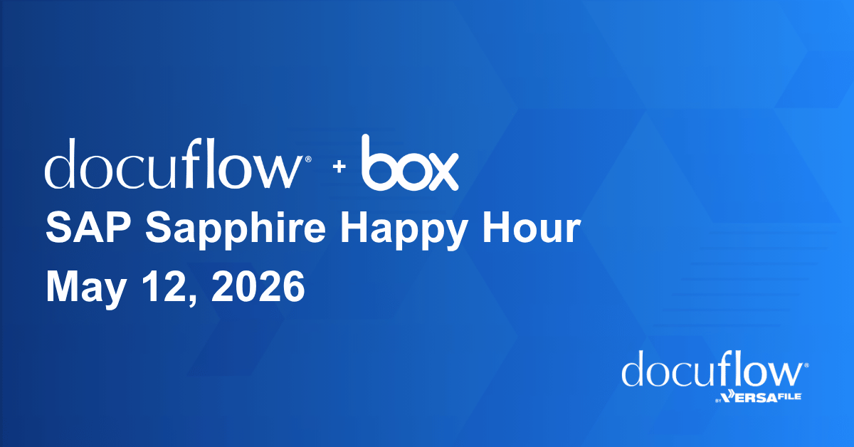 SAP Sapphire Happy Hour | docuflow & Box Event