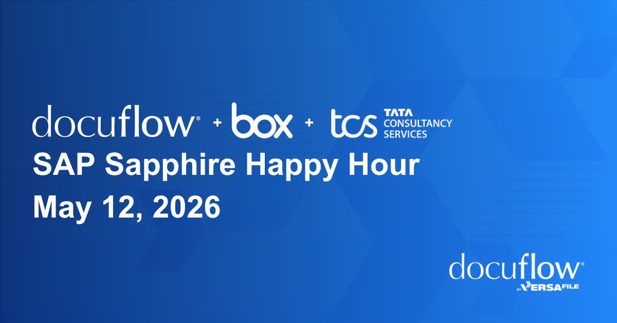 SAP Sapphire Happy Hour | docuflow, Box, & TCS Event