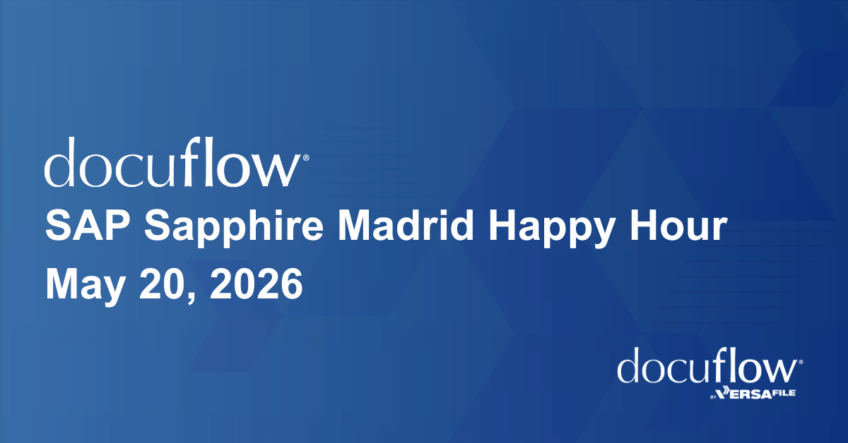 SAP Sapphire Madrid Happy Hour | docuflow